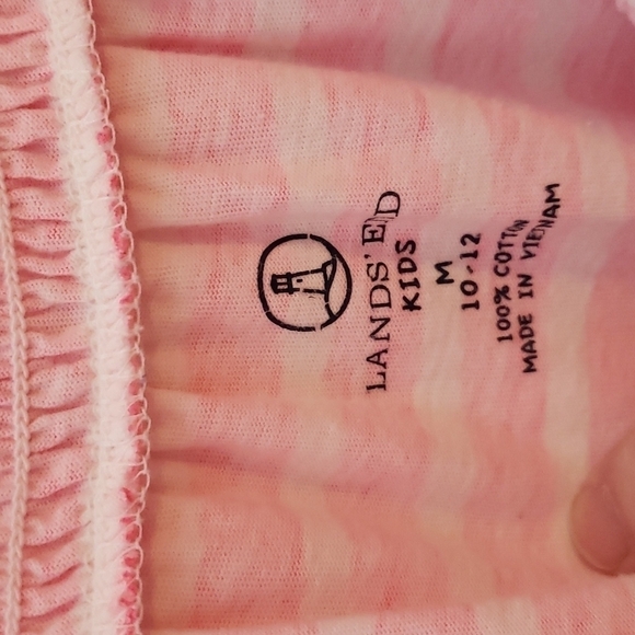 Land's End Pink/White Striped Sundress Size M - Picture 6 of 7